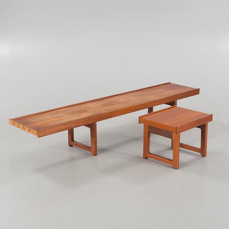 Two "Krobo" benches by TORBJØRN AFDAL for Bruksbo, Norwar from the second half of the 20th century.