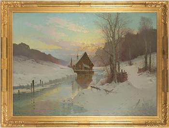 Elis Lindgren, Winter Landscape.