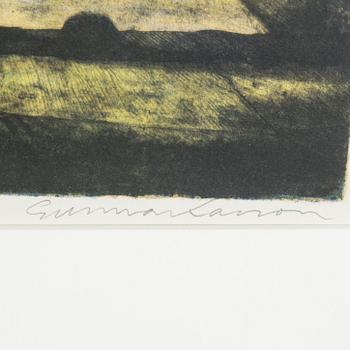 GUNNAR LARSSON, färglitografier, 4 st, signerade och numrerade.