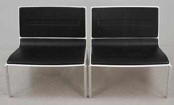 FÅTÖLJER, ett par, PL100/Lissoni, Piero Lissoni för Fritz Hansen, 2006.