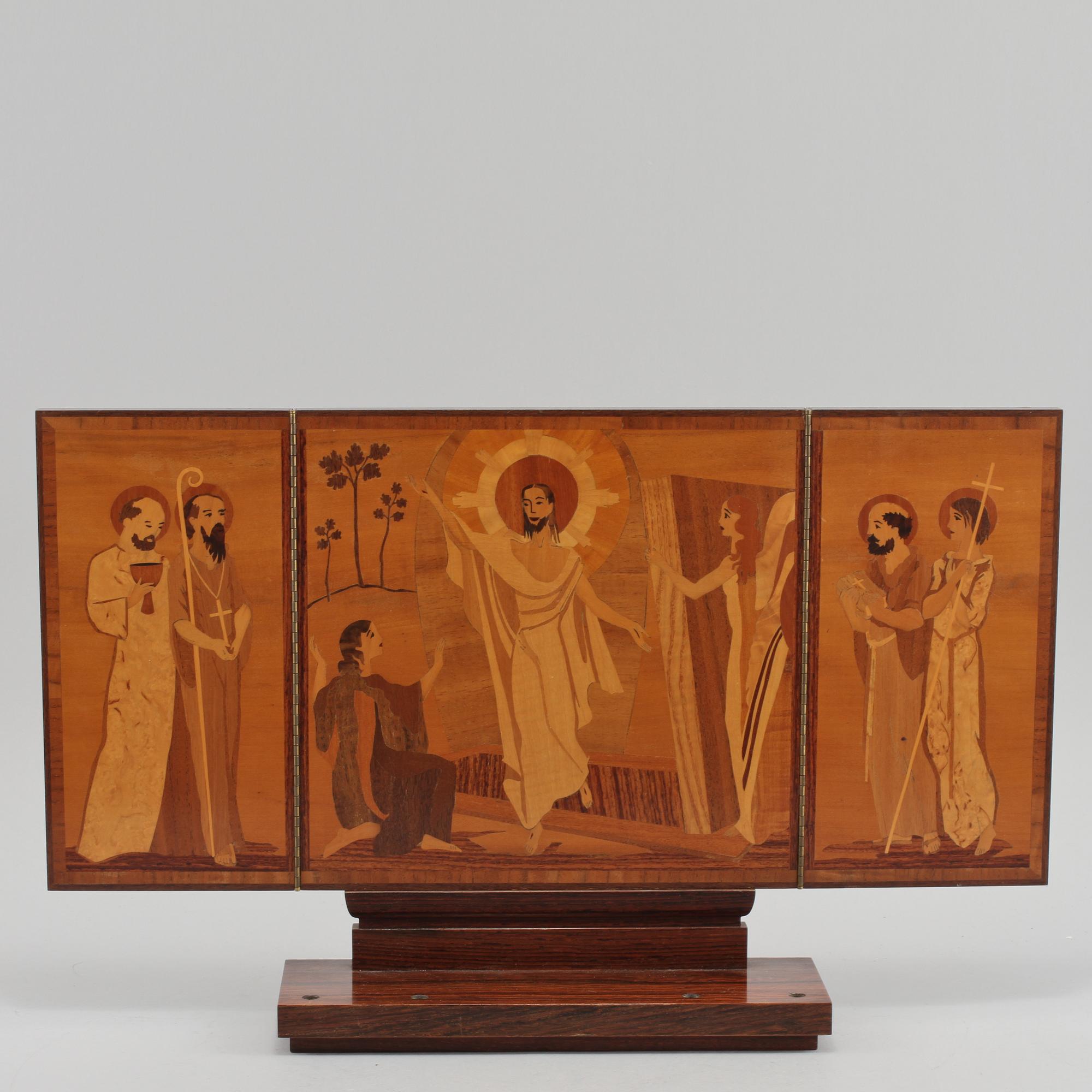 TRIPTYK, Birger Ekman, signerad och daterad 1940.