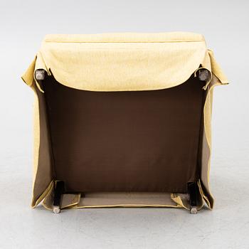 Armchair, mid-20th century, upholstered in the textile “Vägen” by Firma Svenskt Tenn.