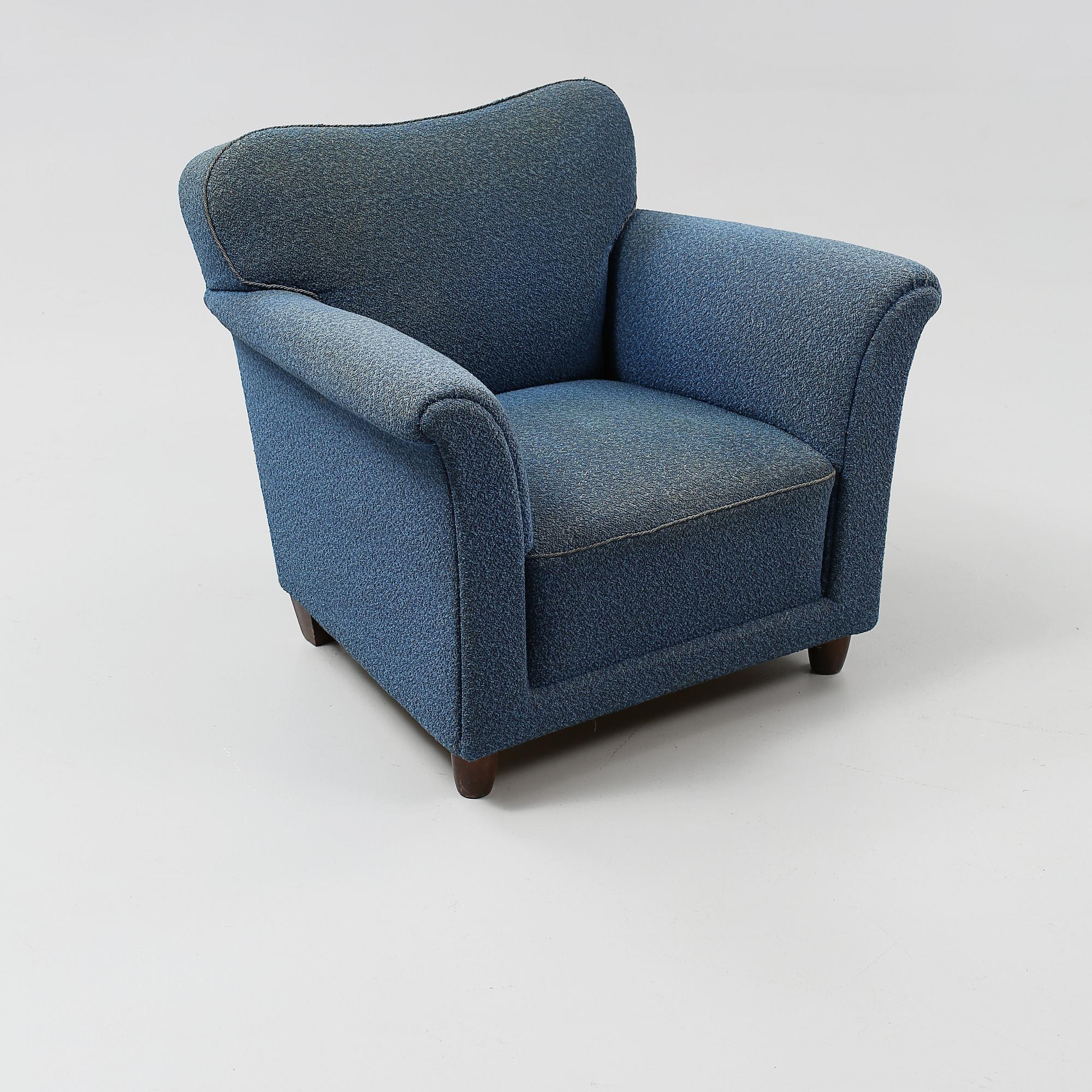 FÅTÖLJ, omkring 1900-talets mitt.