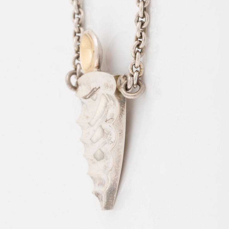 Rolf Karlsson three silver necklaces.