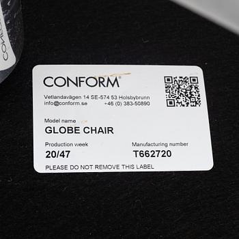 Jahn Aaamod, fåtölj med fotpall, Globe, Conform.