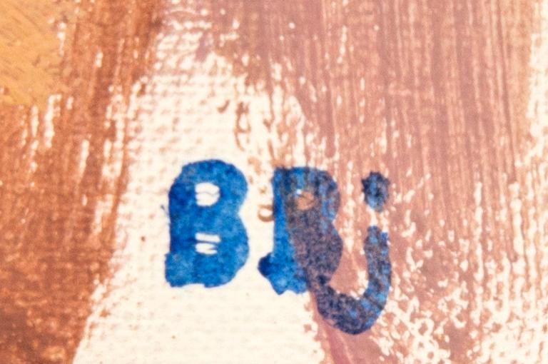 Bente Bjerregaard, olja på duk signerad och daterad 83.