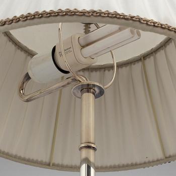 A CG Hallberg silver plated 1920/30's table lamp, possibly designed by Elis Bergh.