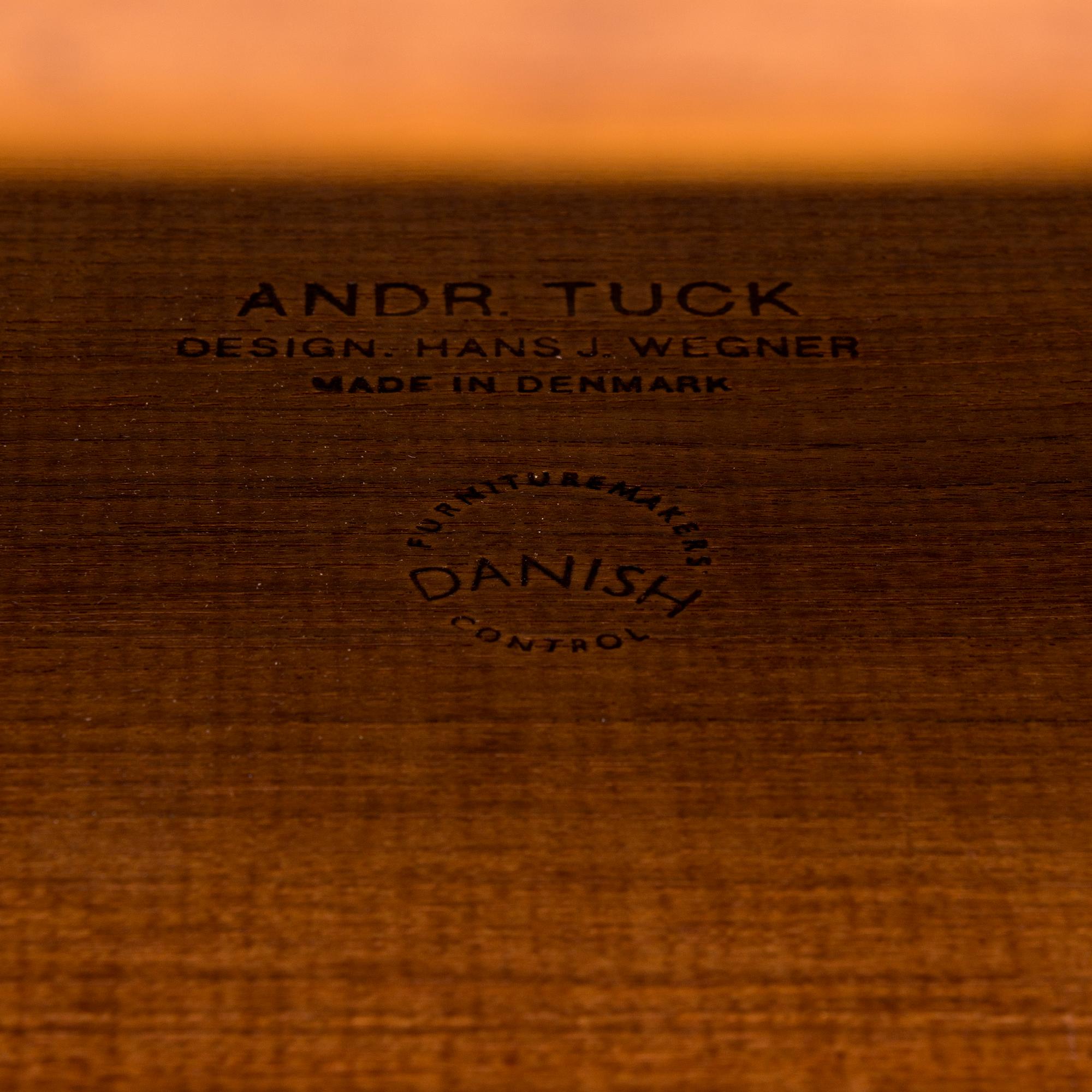 HANS J WEGNER, a Danish mid-20th century coffee table for Andreas Tuck.