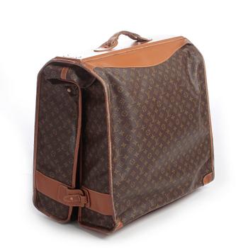 LOUIS VUITTON, a monogram canvas suitcase / garment cover bag.