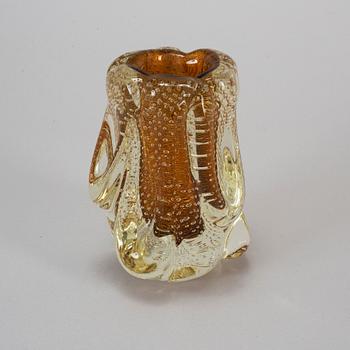 FLAVIO POLI, vas, glas. Seguso Vetri d'Arte, Italien, 1900-talets mitt.