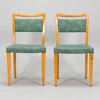 Werner West, a 1930s dining table and chairs, 6 pcs, 'Motti', for Oy Stockmann Ab Keravan Puusepäntehdas.