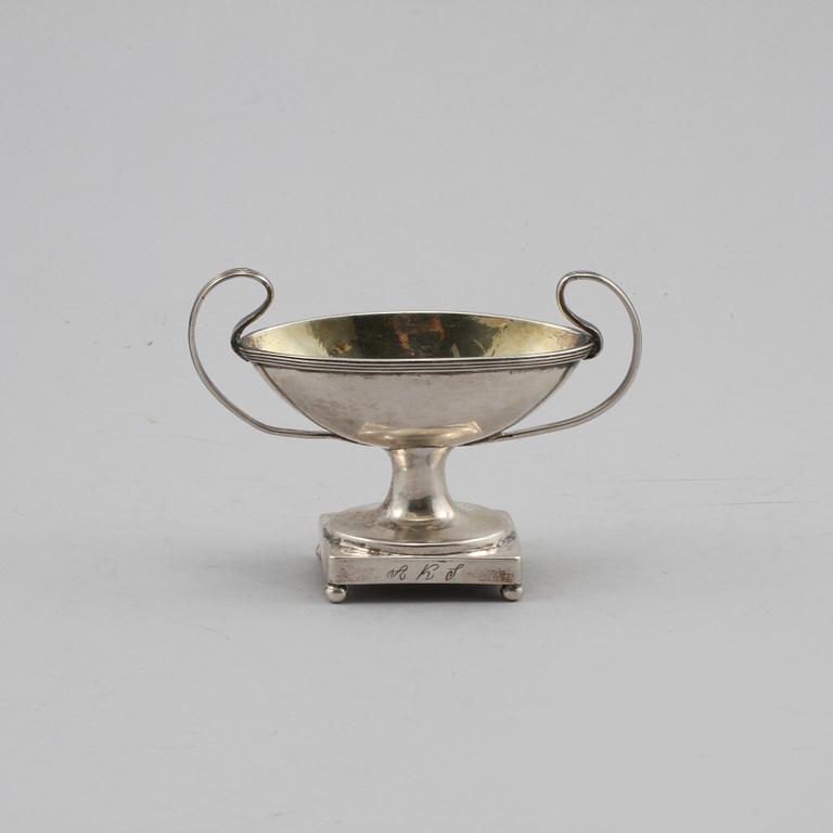 SALTKAR, silver, Carl Magnus Ryberg, Stockholm, 1811, vikt 88 gram.
