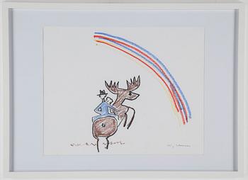 STIG CLAESSON (slas), pastell. Signerad.