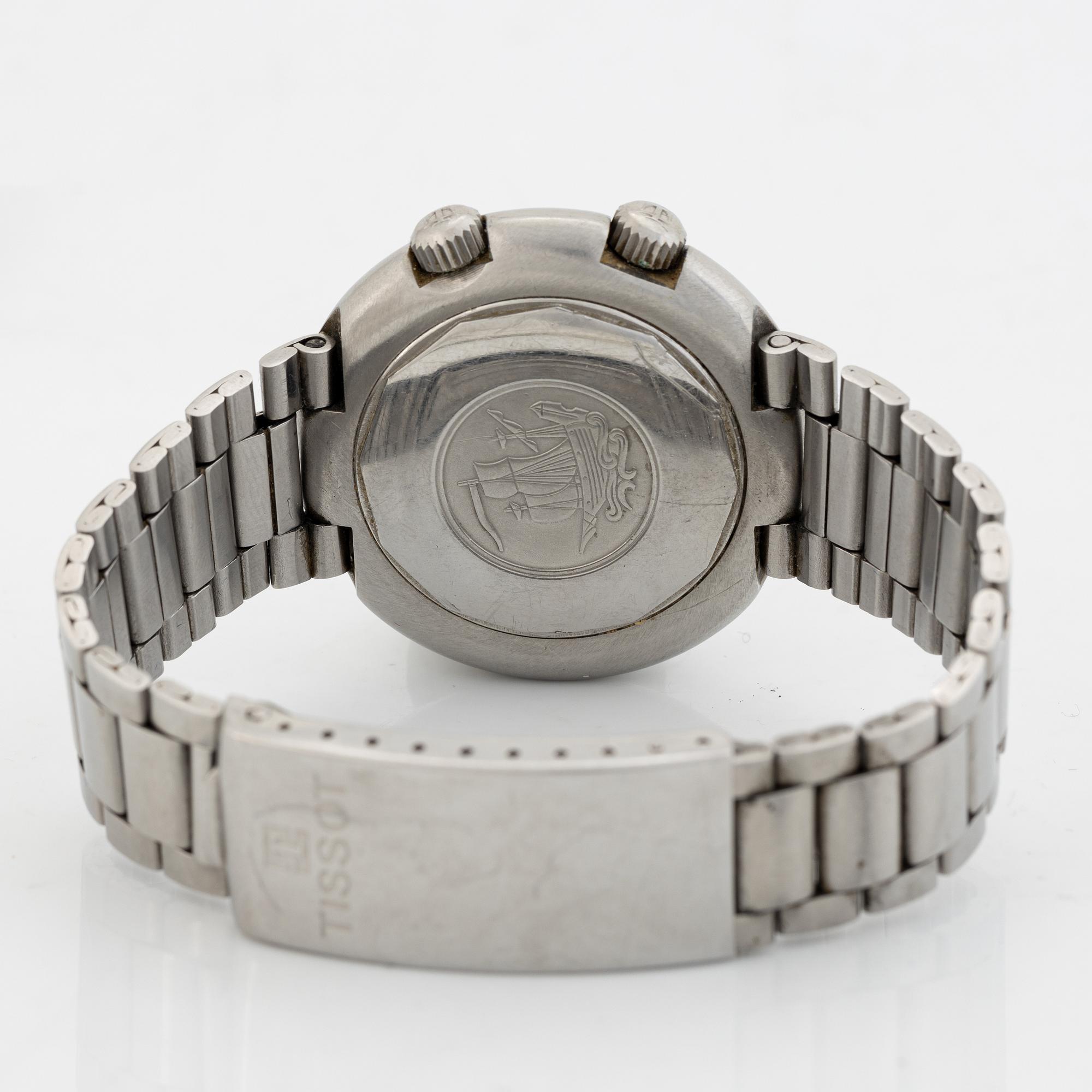 Tissot, T 12, wristwatch, 44 mm.