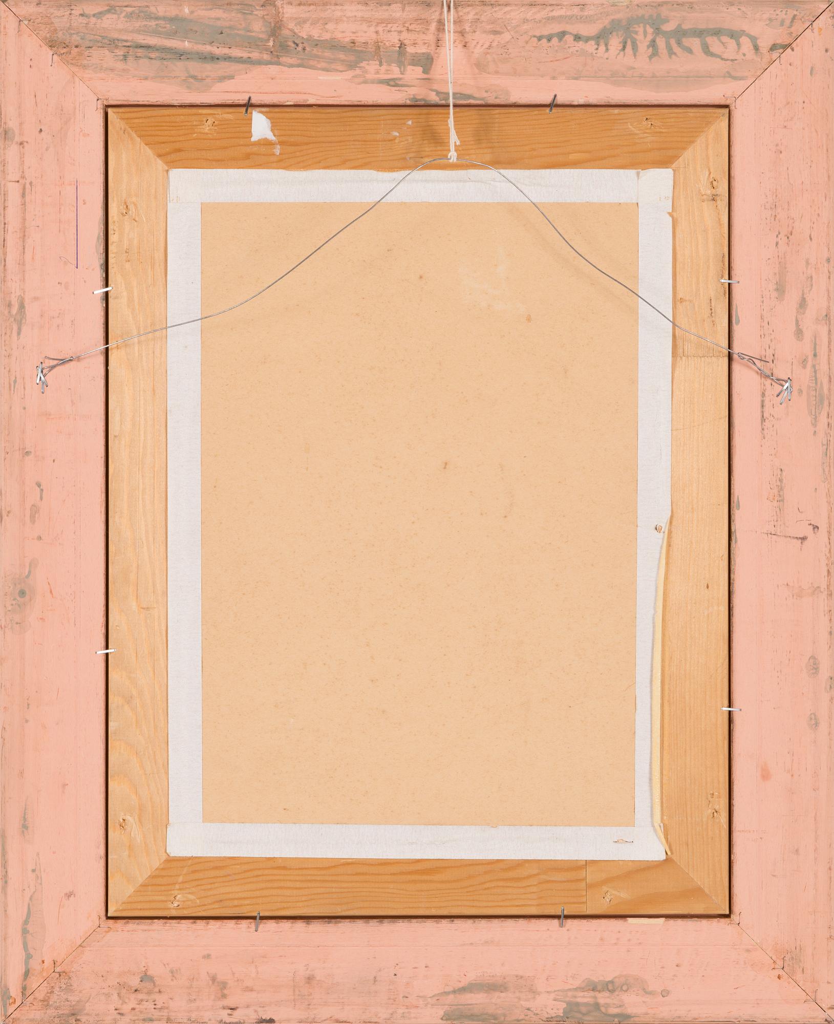 Ragnar Ungern, olja på papp, signerad och daterad 1916.