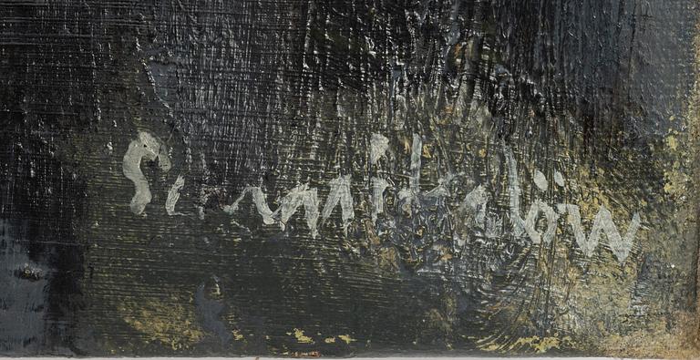 Bertram Schmiterlöw, oil on canvas, signed.
