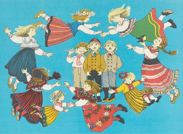 Ilon Wikland, "Dansande barn".