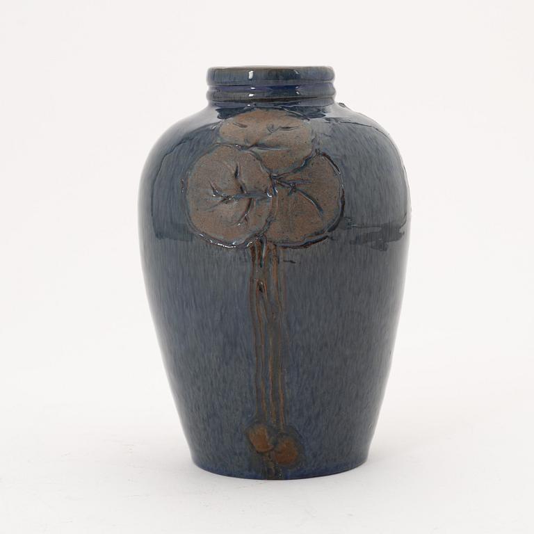 Hilma Persson-Hjelm, an Art Nouveau ceramic vase, signed and dated 1917.