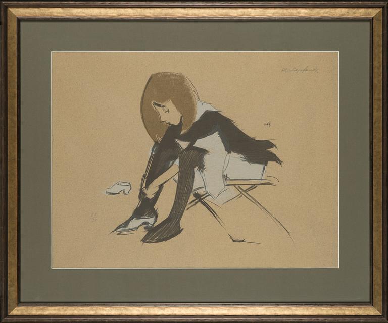 Helene Schjerfbeck, 'Silk Shoes'.