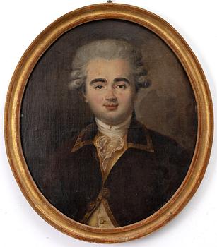 Unknown artist, early 20th century, copy of an 18th-century painting, Portrait of a man.