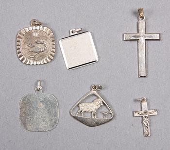 PARTI SMYCKEN, 13 delar, silver, 1900-talets andra hälft.