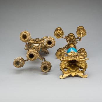 BORDSGARNITYR, 3 delar, nyrokoko, 1800/1900-tal.