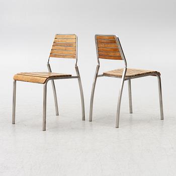 Garden chairs, 6 pcs, contemporary.