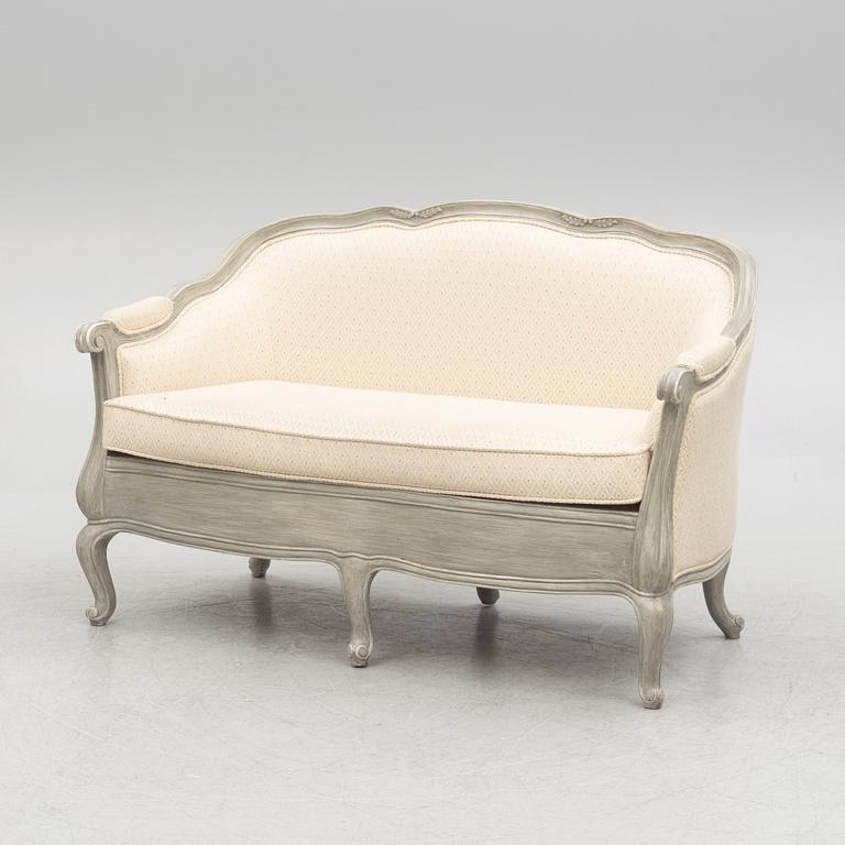 Soffa, rokokostil, Frankrike, 1900-talets andra hälft.
