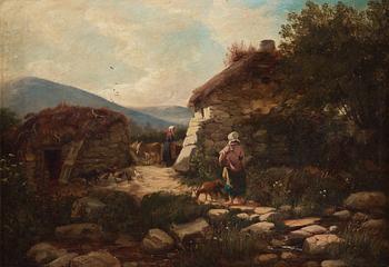 JOHN JOSEPH HUGHES, oil on canvas, signed and dated 1878.