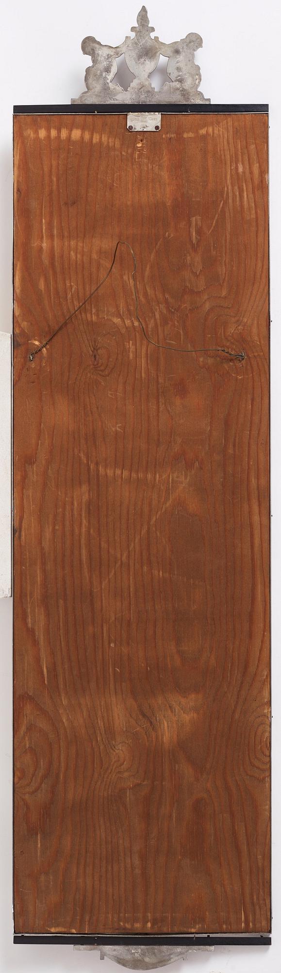 Oscar Antonsson, a Swedish Grace pewter framed mirror, Ystad Tenn, Sweden 1932.