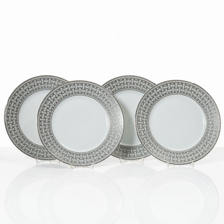 Hermès, plates, 4 pcs, "Mosaique au 24".
