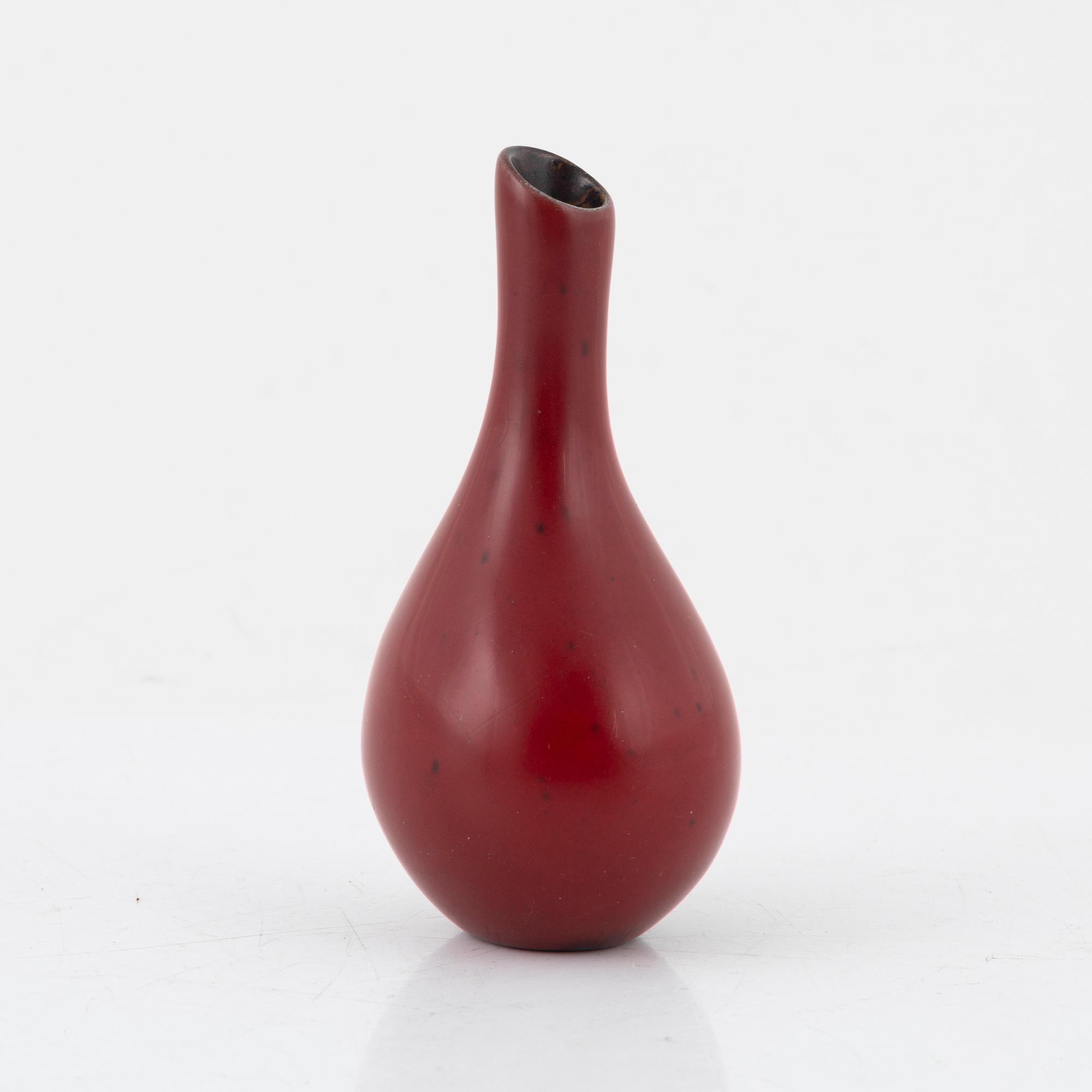 Hans Hedberg, vas, starkeldsfajans, Biot, Frankrike, signerad.