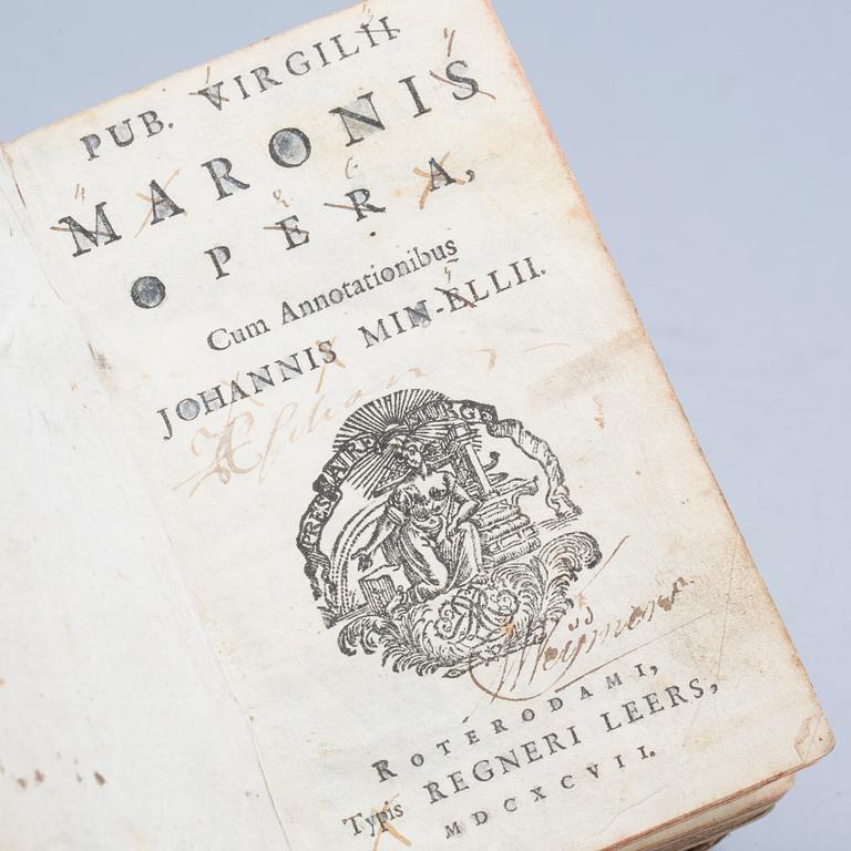 Pub. Virgilii Maronis opera cum adnotationibus by Johannis Minellii. Rotterdam 1697.