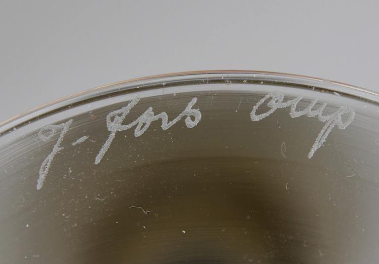 POKALGLAS, ett par, Bengt Orup, Johansfors.