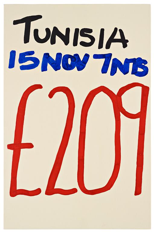 Jonathan Monk, "Tunisia. No 787".