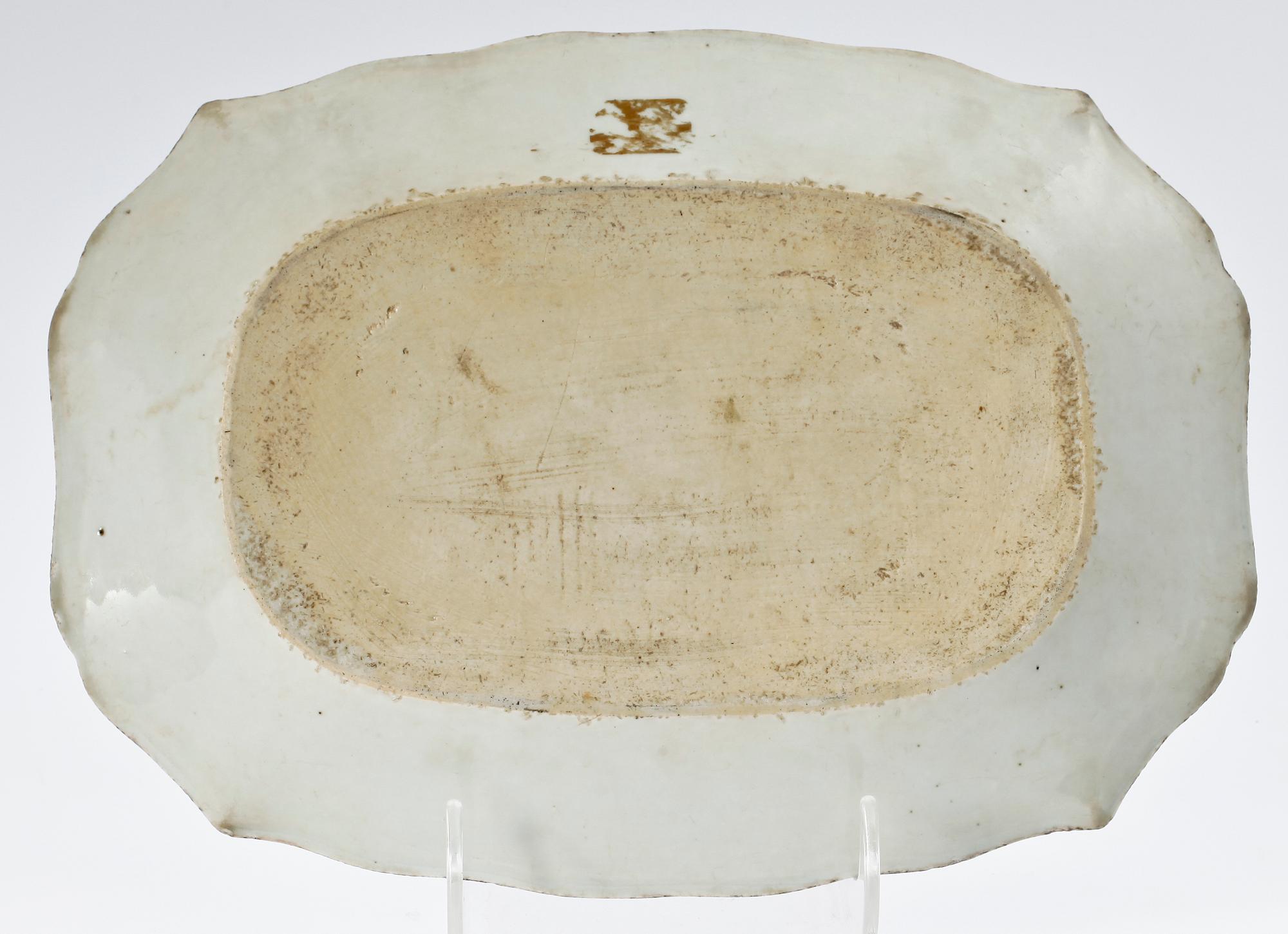 STEKFAT, porslin, Qianlong, Kina, 1700-tal.