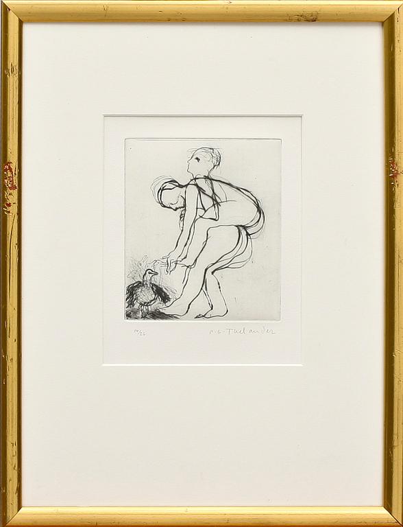 PÄR GUNNAR THELANDER, etsningar, 3 st, sign och numr, upplaga 26 ex.