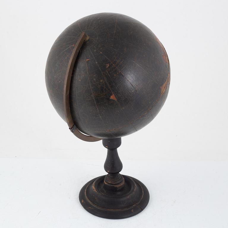 Celestial globe, L.C. Hasselgren, circa 1900.