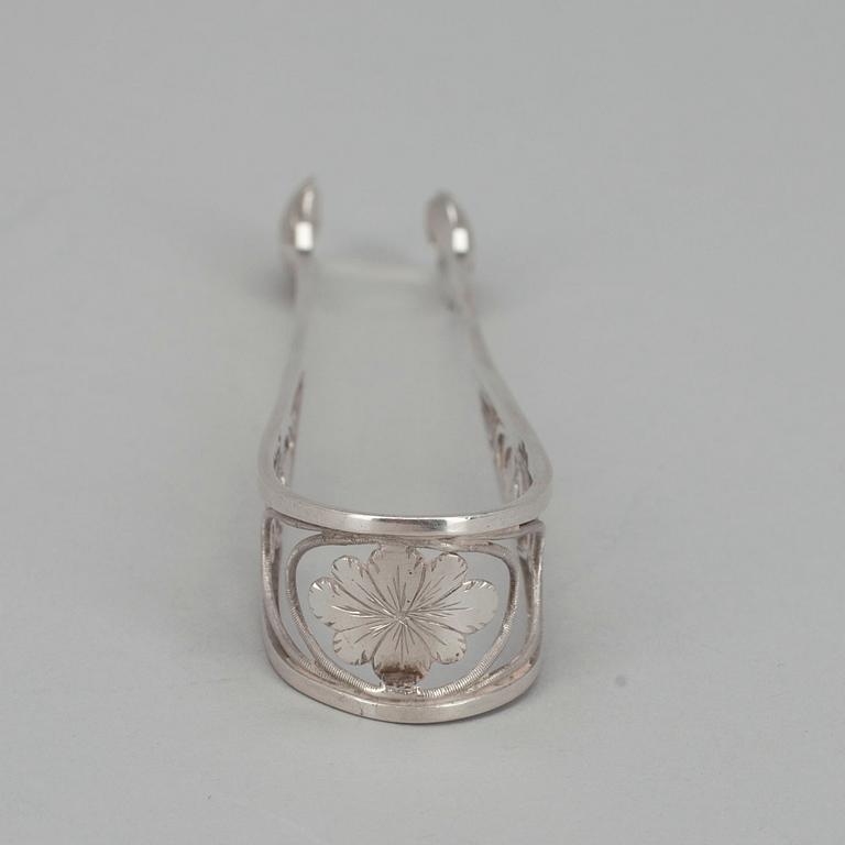 SOCKERTÅNG, silver, C. A. Carlborg Åbo 1804-27. Vikt 33 g.