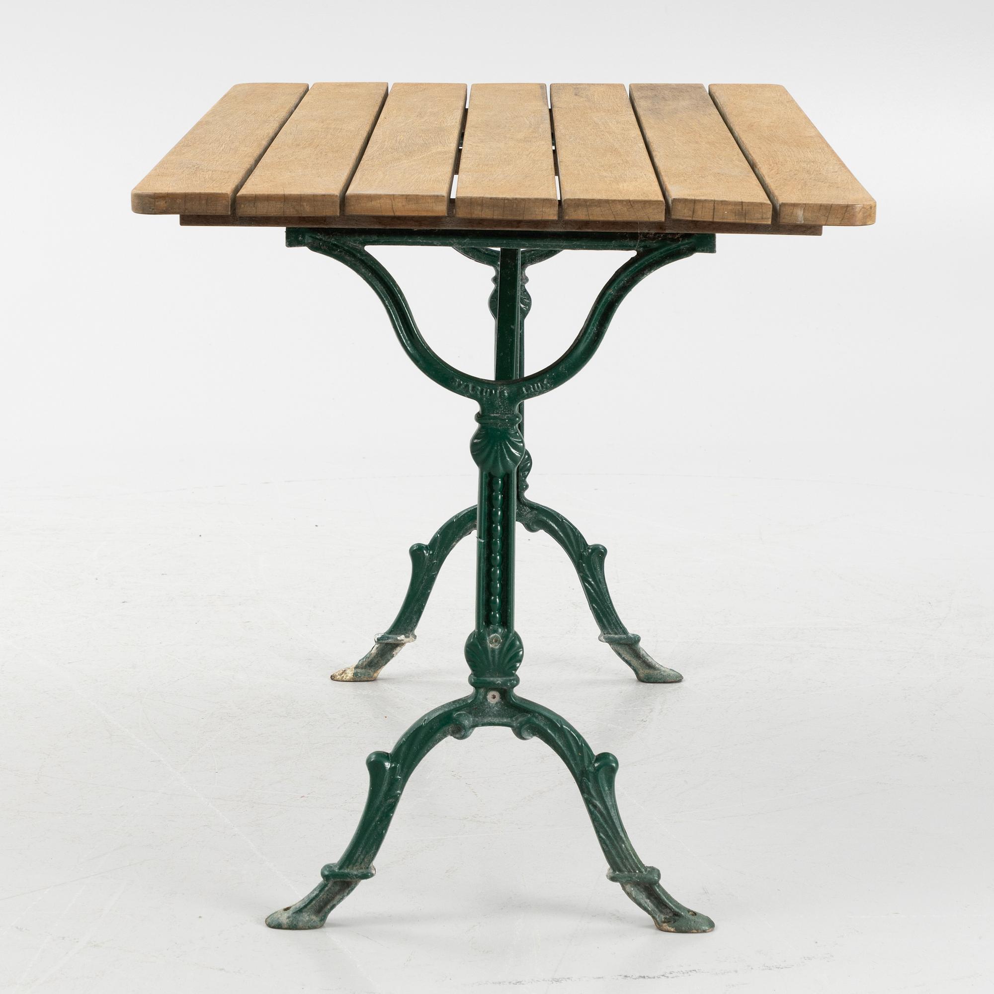 A garden set with table, sofas and chairs, Byarums Bruk, Sweden.