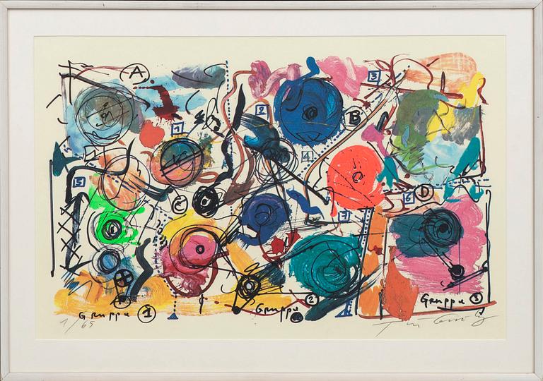 JEAN TINGUELY, offset, signerad och numrerad 1/65.