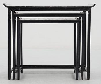 A Nils Fougstedt & Björn Trägårdh set of tables by Svenskt Tenn 1930.