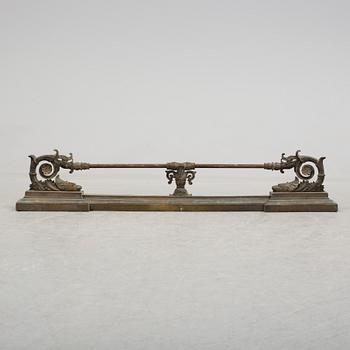 A 19th century bronze fire stand.