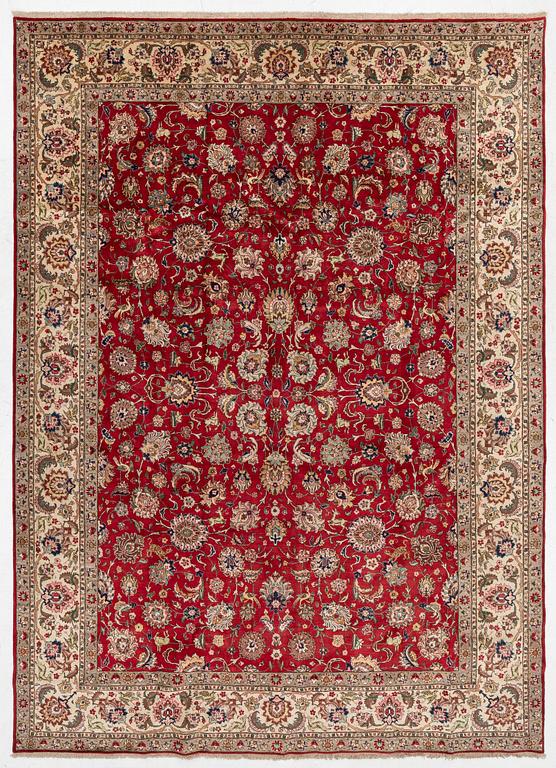 Carpet, Tabriz, approx. 386 x 280 cm.