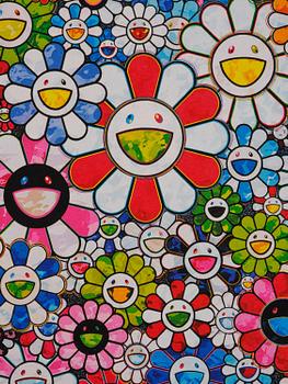 Takashi Murakami, "Flowers with smiley face".