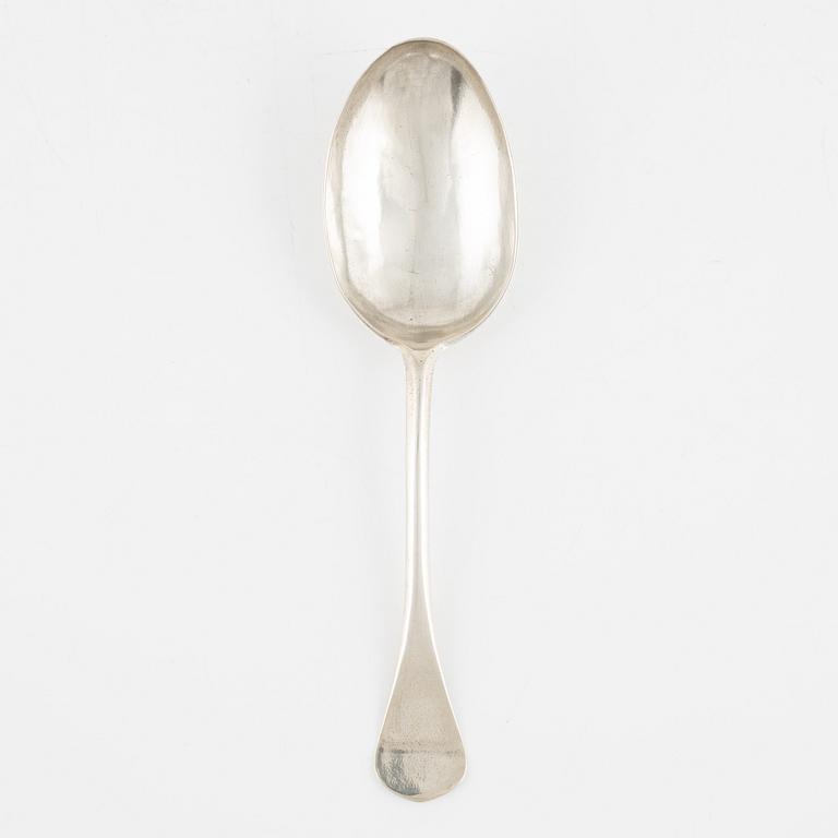 A Swedish Silver Rat-Tail Spoon, mark of Magnus Myrman, Norrköping before 1735.