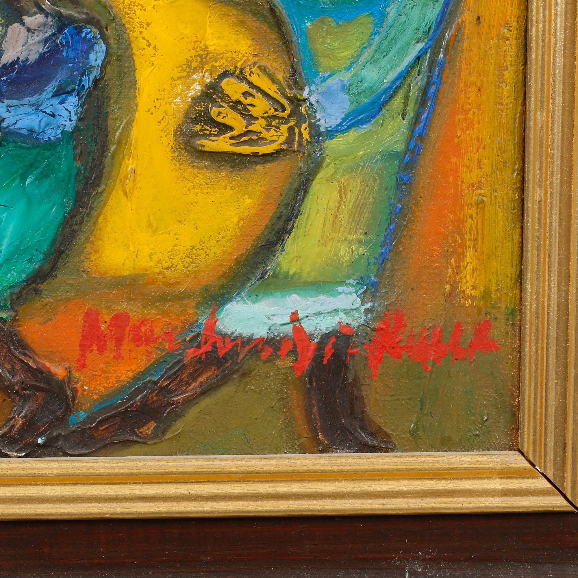 LOUIS MARCHAND DES RAUX, oil on canvas, signed.