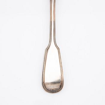Table spoons, silver, 6 pcs, Mary Chawner (1834-1840), London, England.