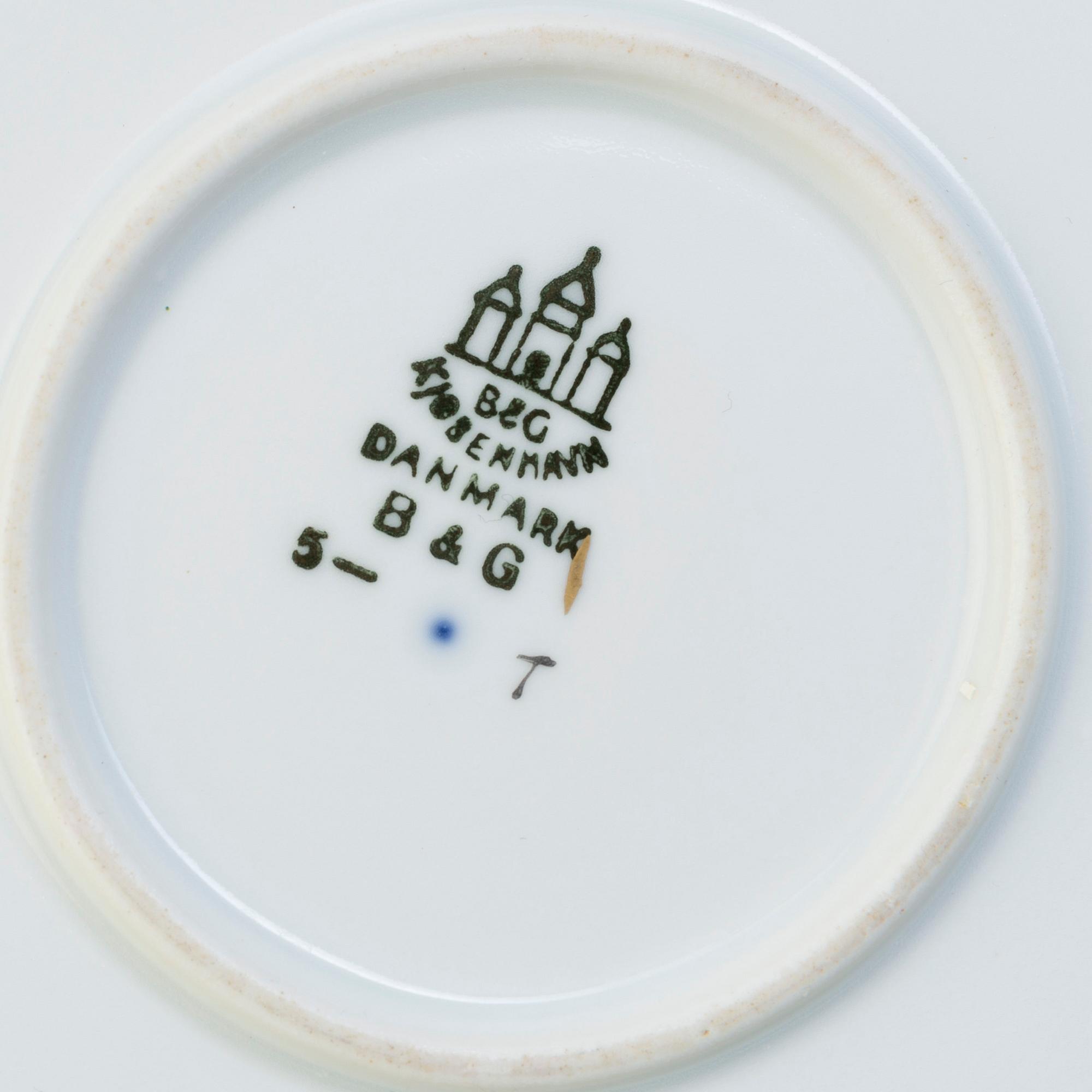A part dinner service, Bing & Gröndal, Denmark, second half of the 20th century.