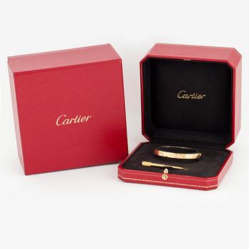 A Cartier 'LOVE' bracelet in 18K gold.
